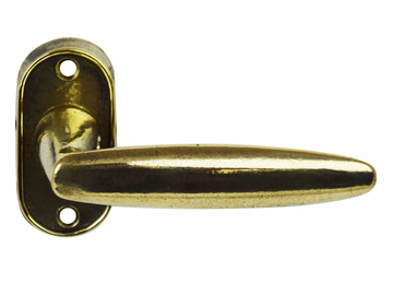 WING - Brass door handle on rose by GIARA ART DESIGN-BRONZE - view 3